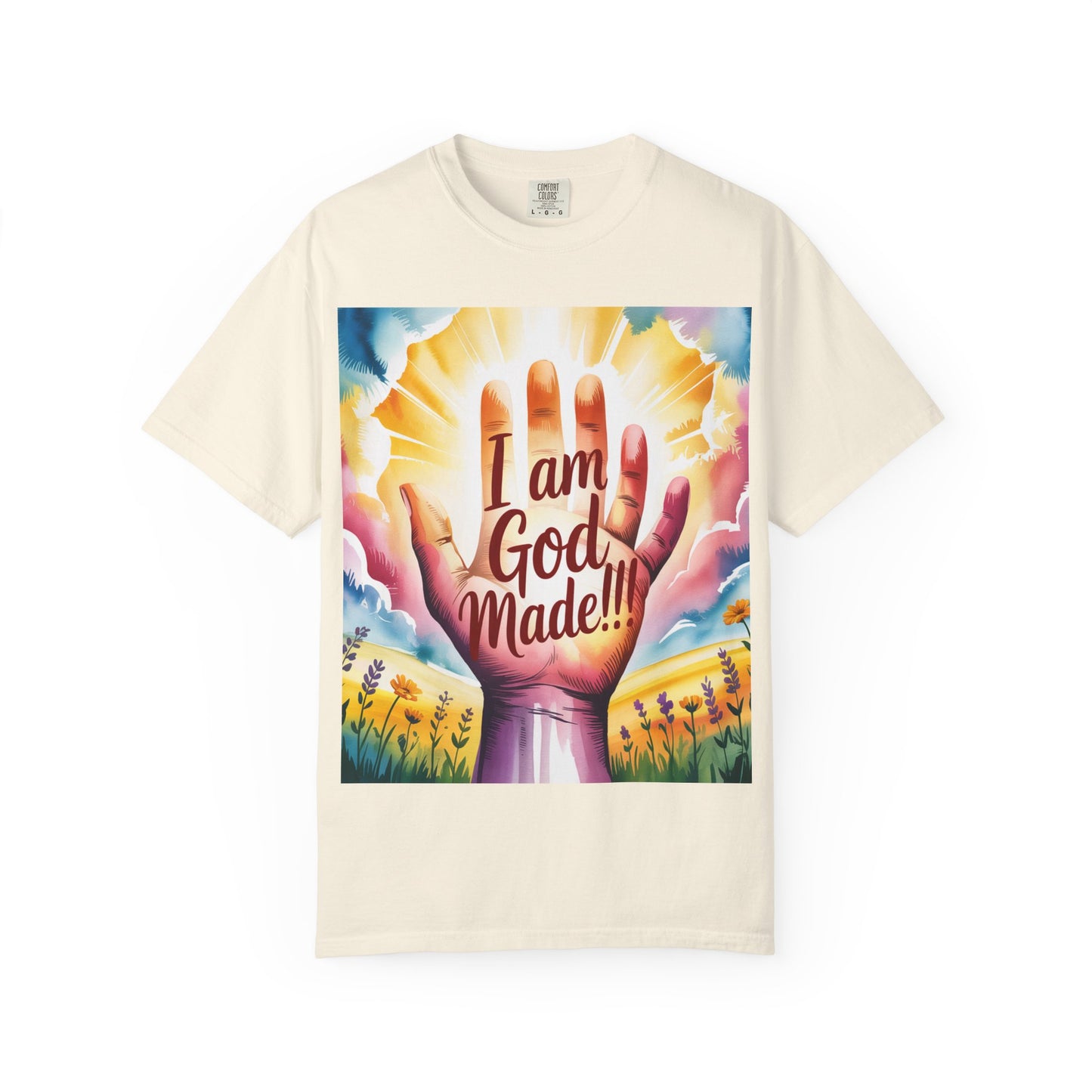 FBR Colorful Inspirational Unisex T-shirt for Faith and Positivity - God Made