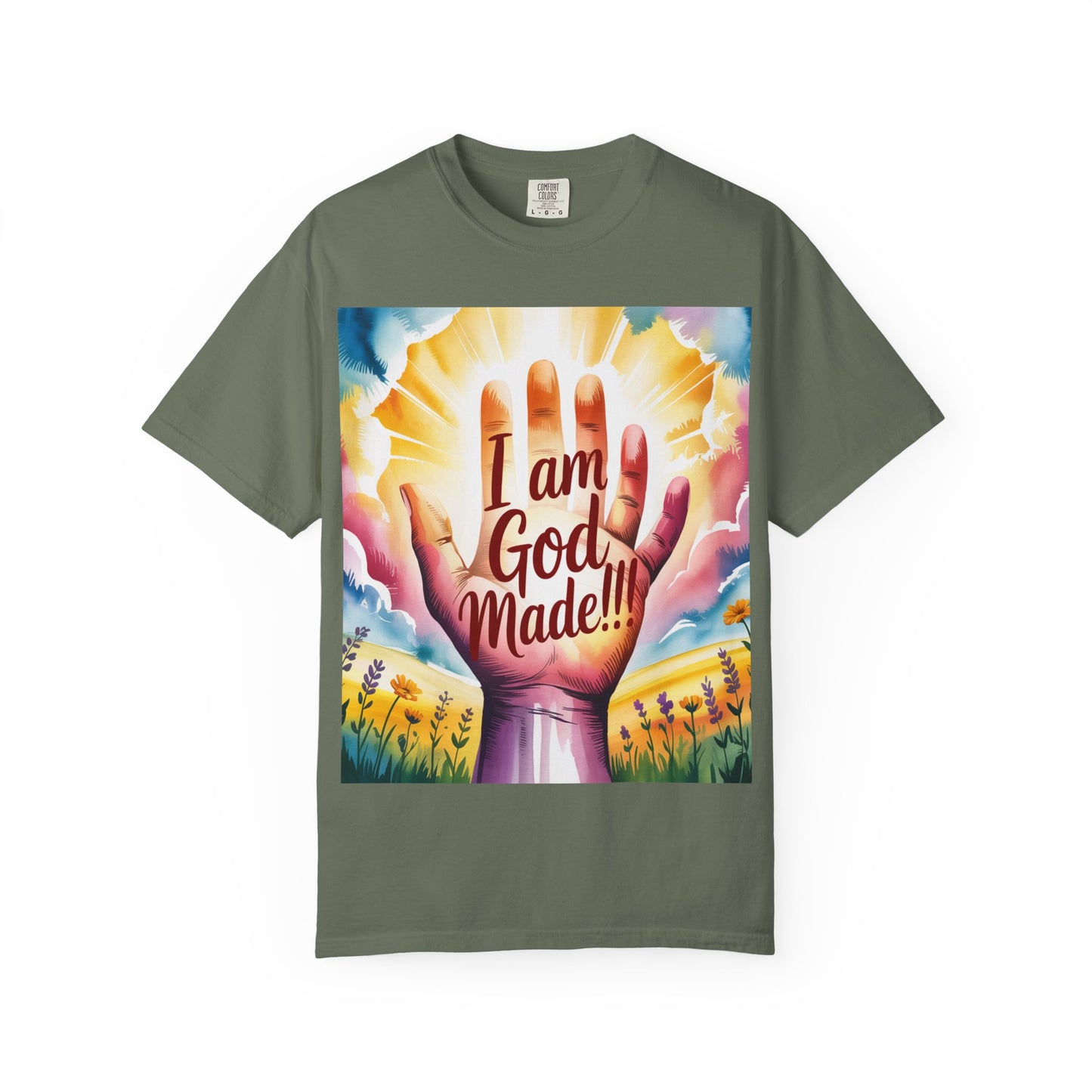 FBR Colorful Inspirational Unisex T-shirt for Faith and Positivity - God Made