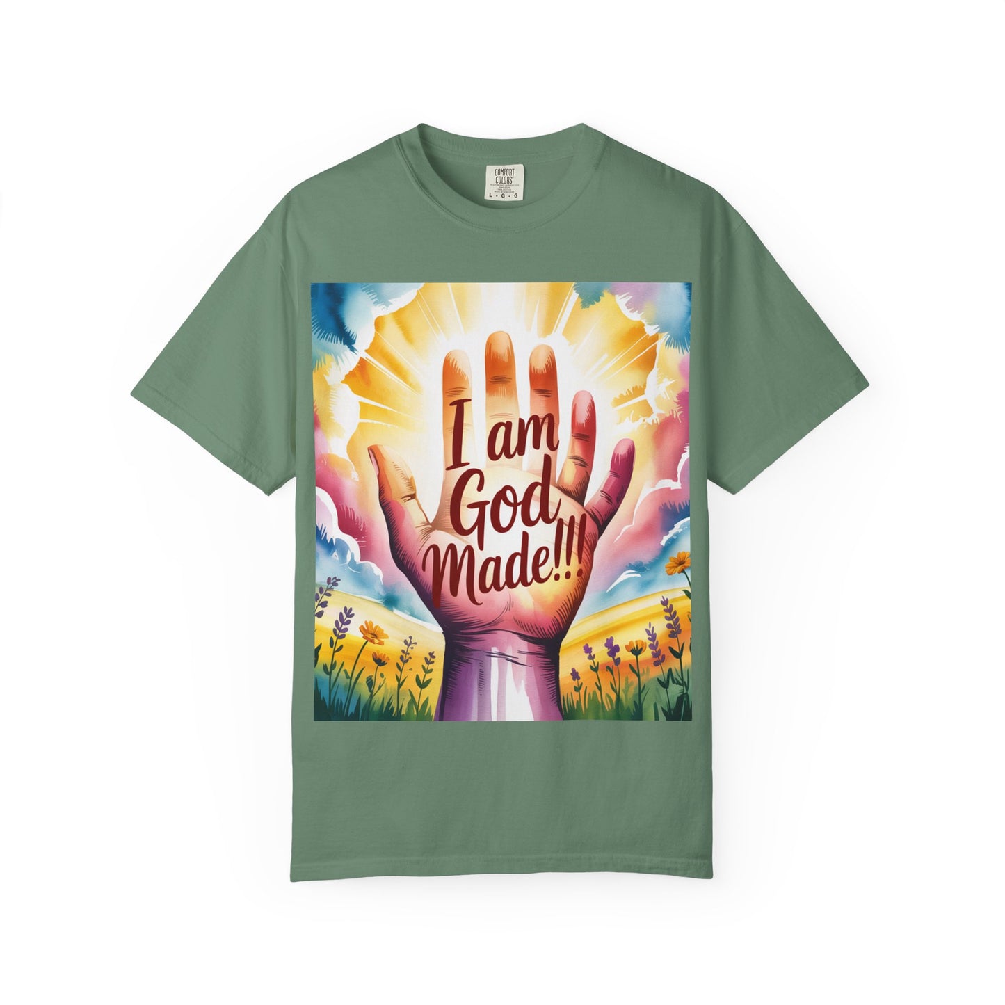 FBR Colorful Inspirational Unisex T-shirt for Faith and Positivity - God Made