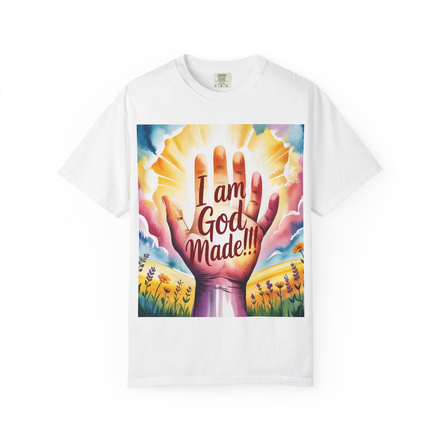 FBR Colorful Inspirational Unisex T-shirt for Faith and Positivity - God Made