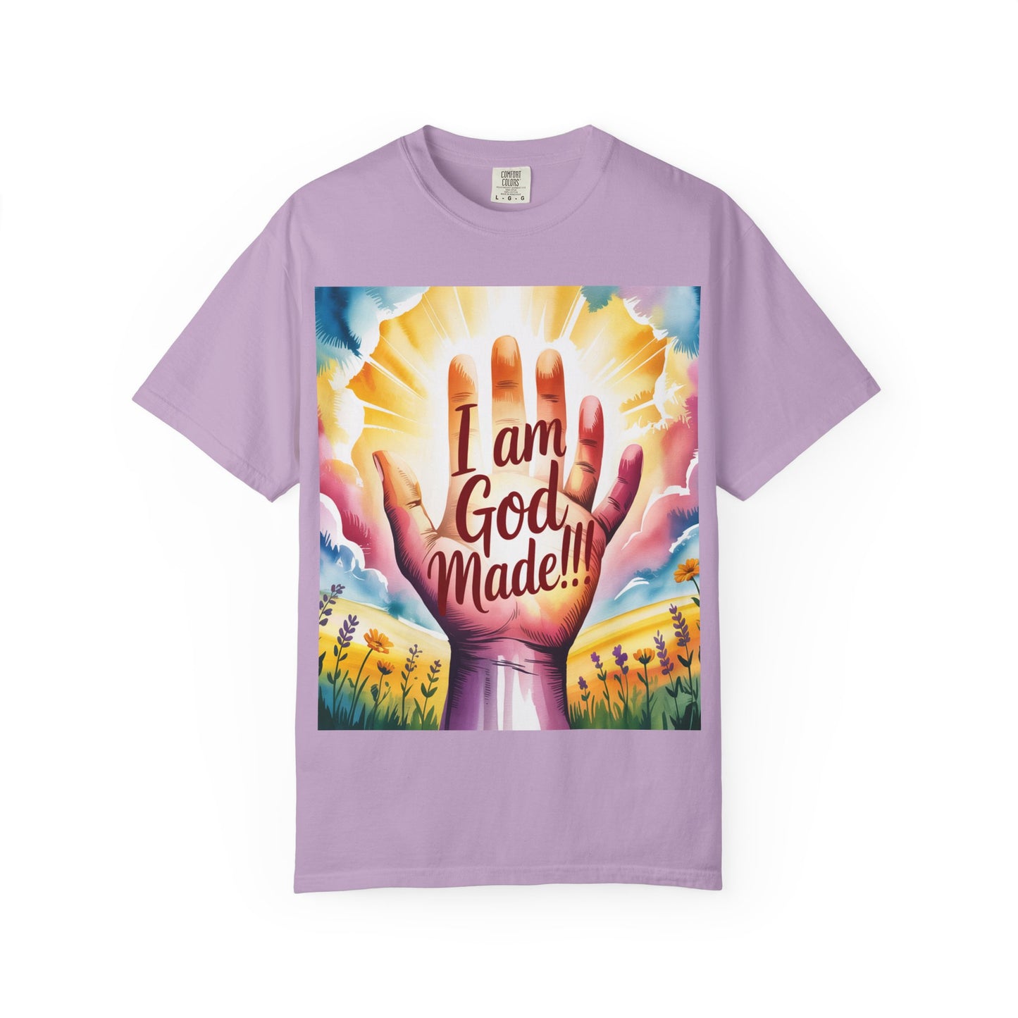 FBR Colorful Inspirational Unisex T-shirt for Faith and Positivity - God Made
