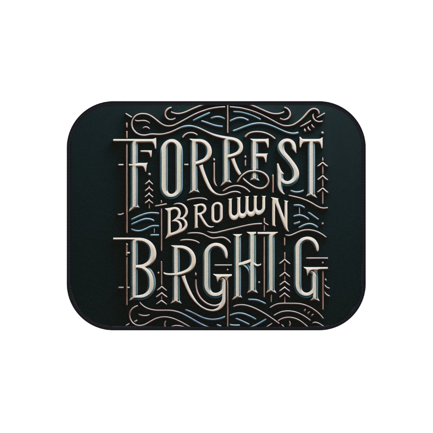 FBR Car Mats Set | Forrest Brown Bright Design for Nature Lovers and Adventurers