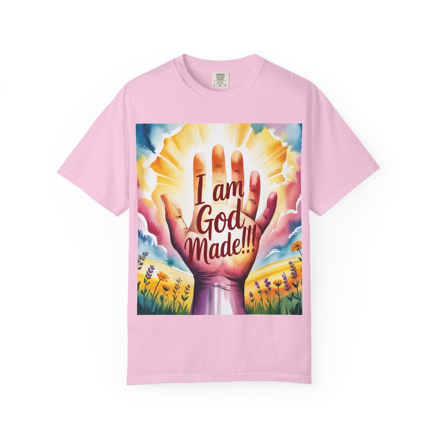 FBR Colorful Inspirational Unisex T-shirt for Faith and Positivity - God Made