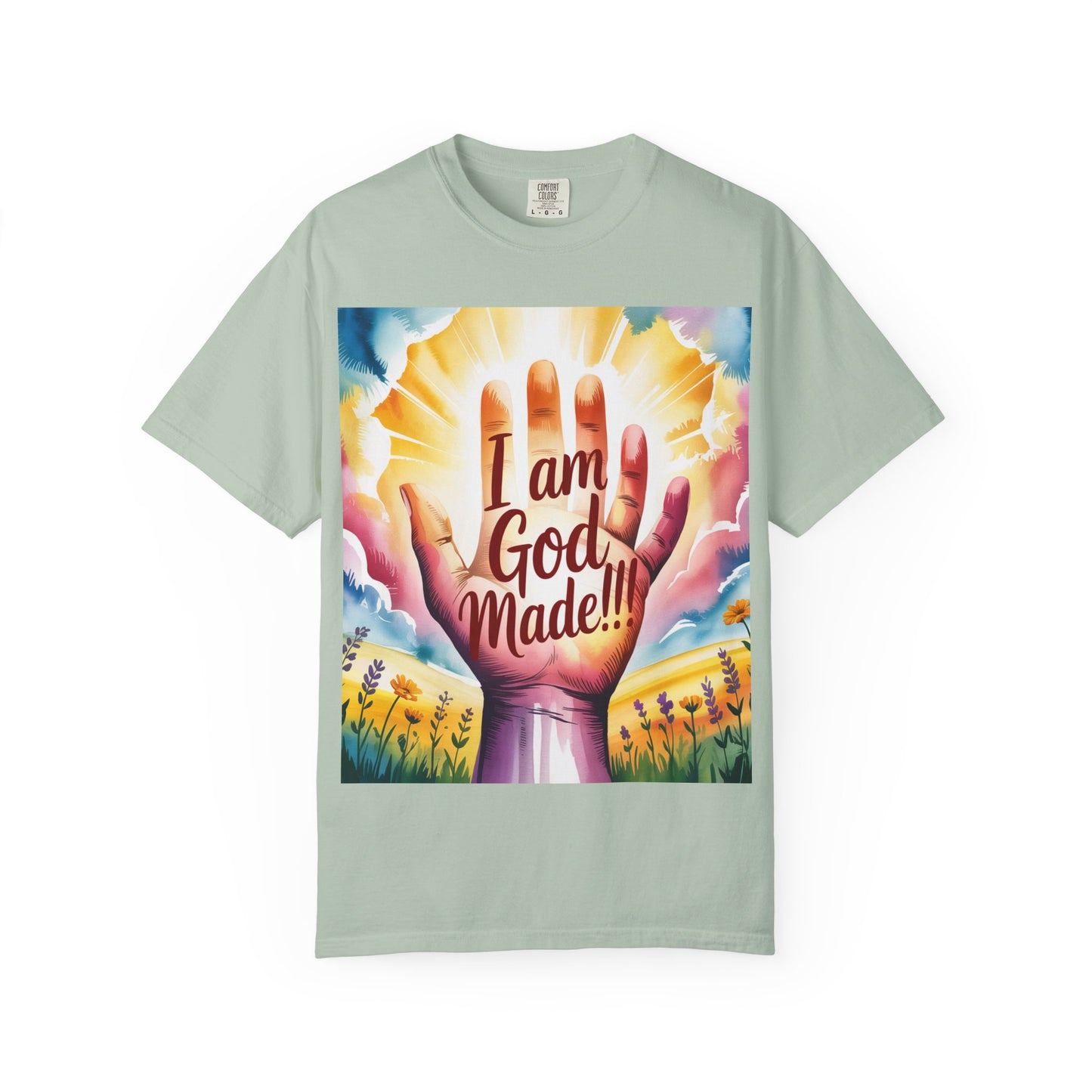 FBR Colorful Inspirational Unisex T-shirt for Faith and Positivity - God Made