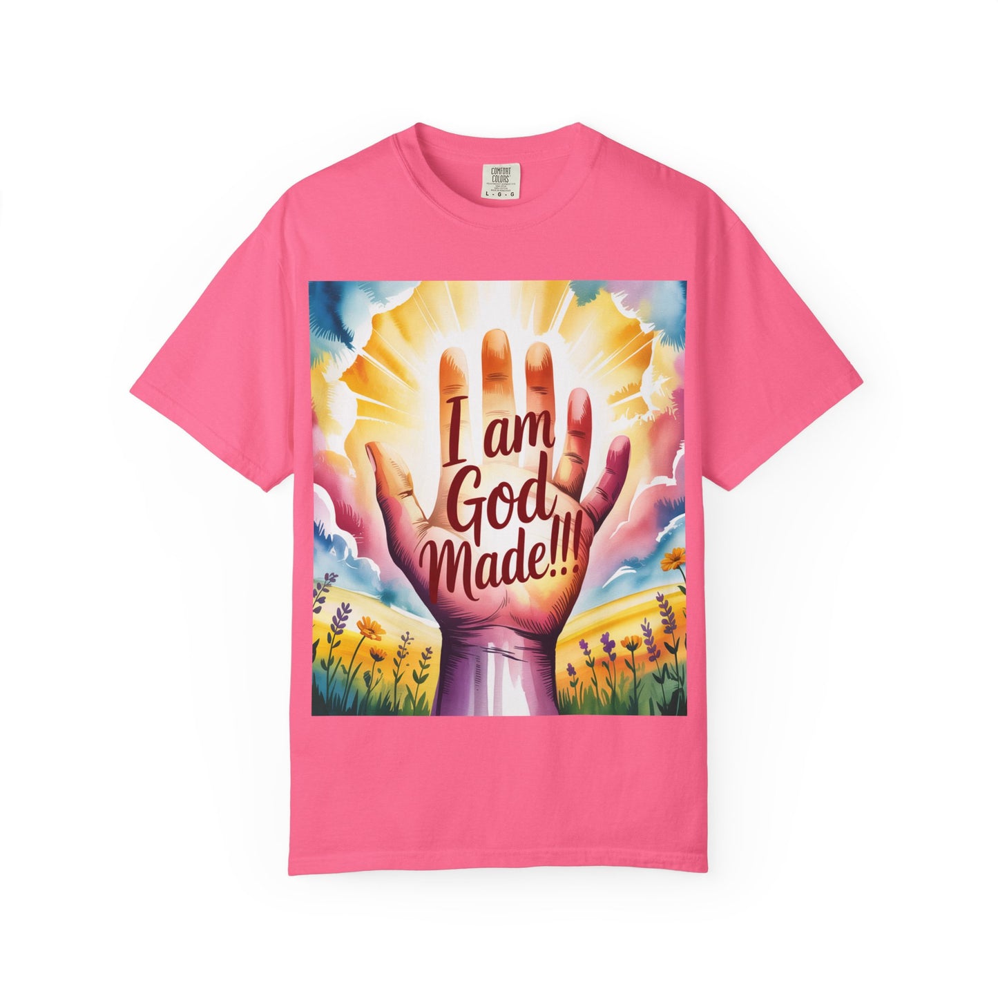 FBR Colorful Inspirational Unisex T-shirt for Faith and Positivity - God Made