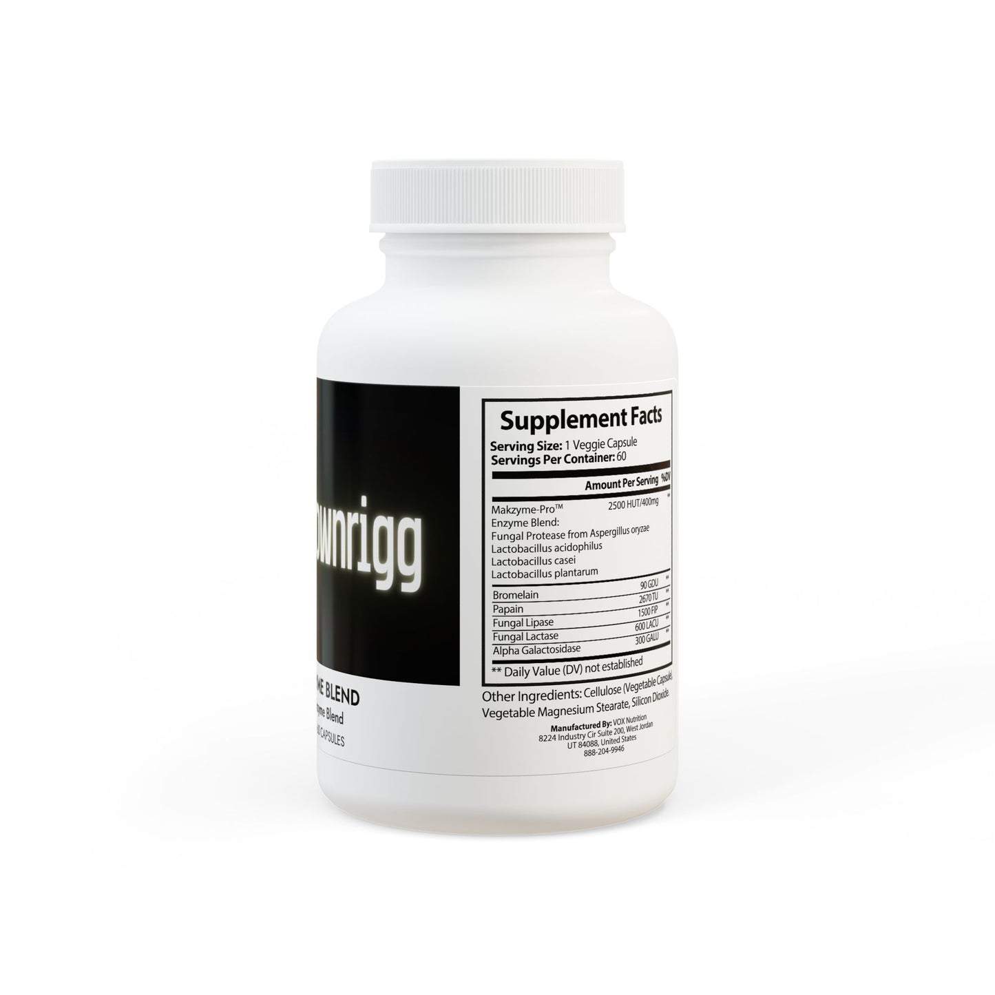 FBR Digestive Enzyme Blend Supplement (60 Capsules)