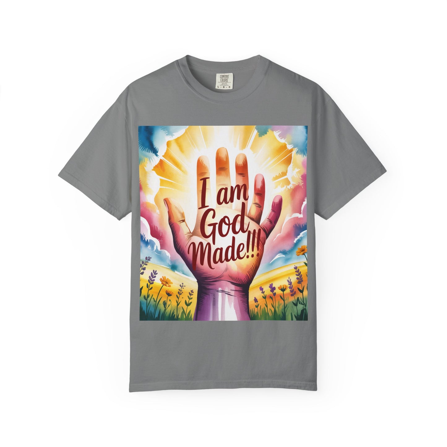 FBR Colorful Inspirational Unisex T-shirt for Faith and Positivity - God Made