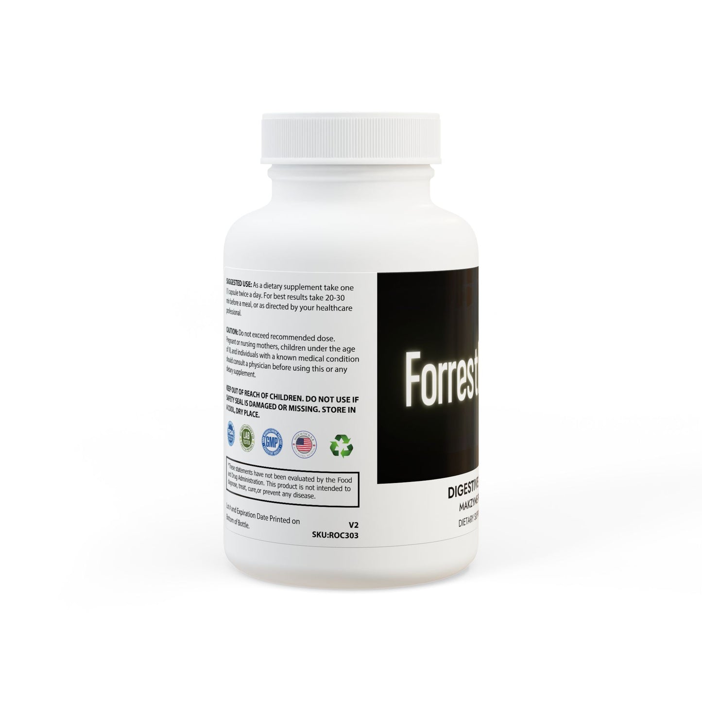 FBR Digestive Enzyme Blend Supplement (60 Capsules)